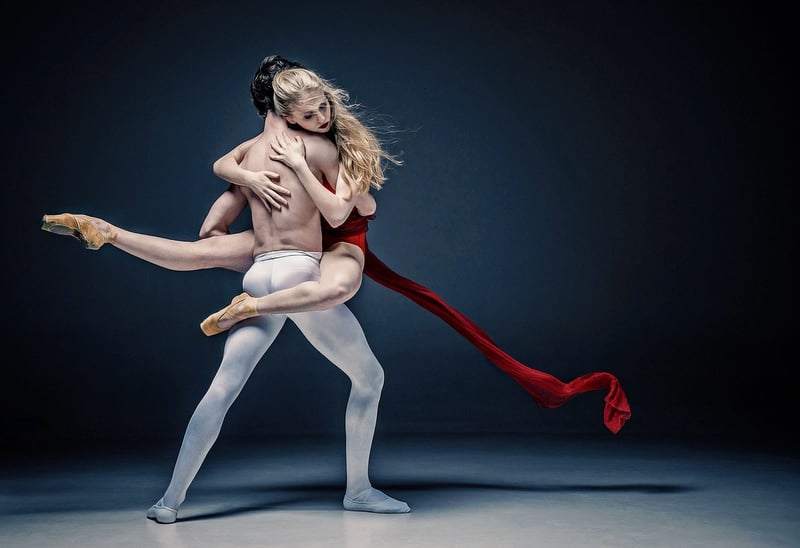 Dancers performing expressive movement